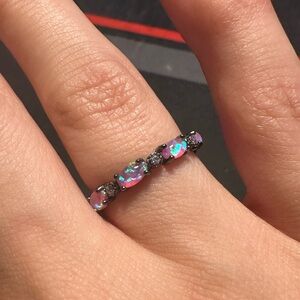 Sterling Silver Purple Opal Ring